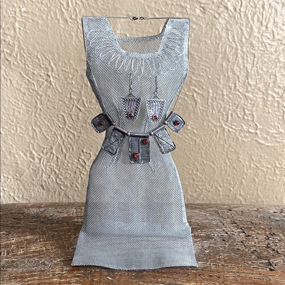 ❤️Vintage❤️925 Sterling Necklace & Earring Set Made in Israel - Picture 2 of 8